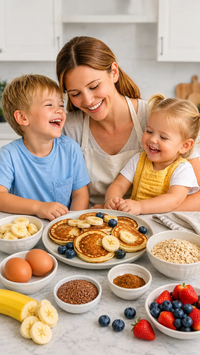 Panqueques de plátano.