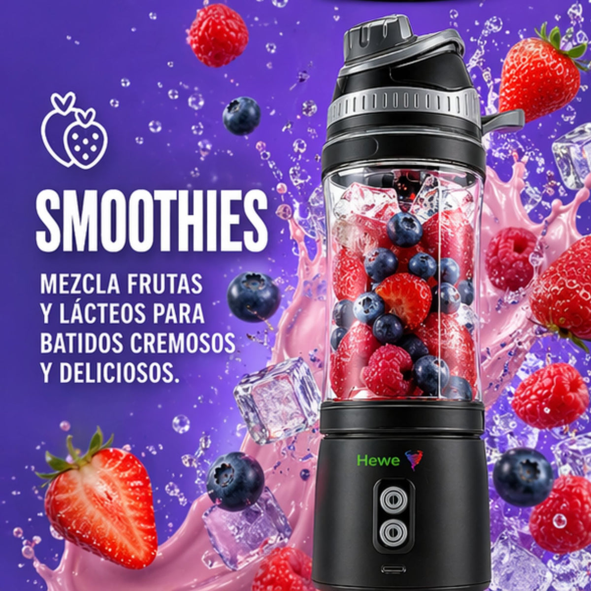 HEWE BLEND GO - Licuadora personal portátil