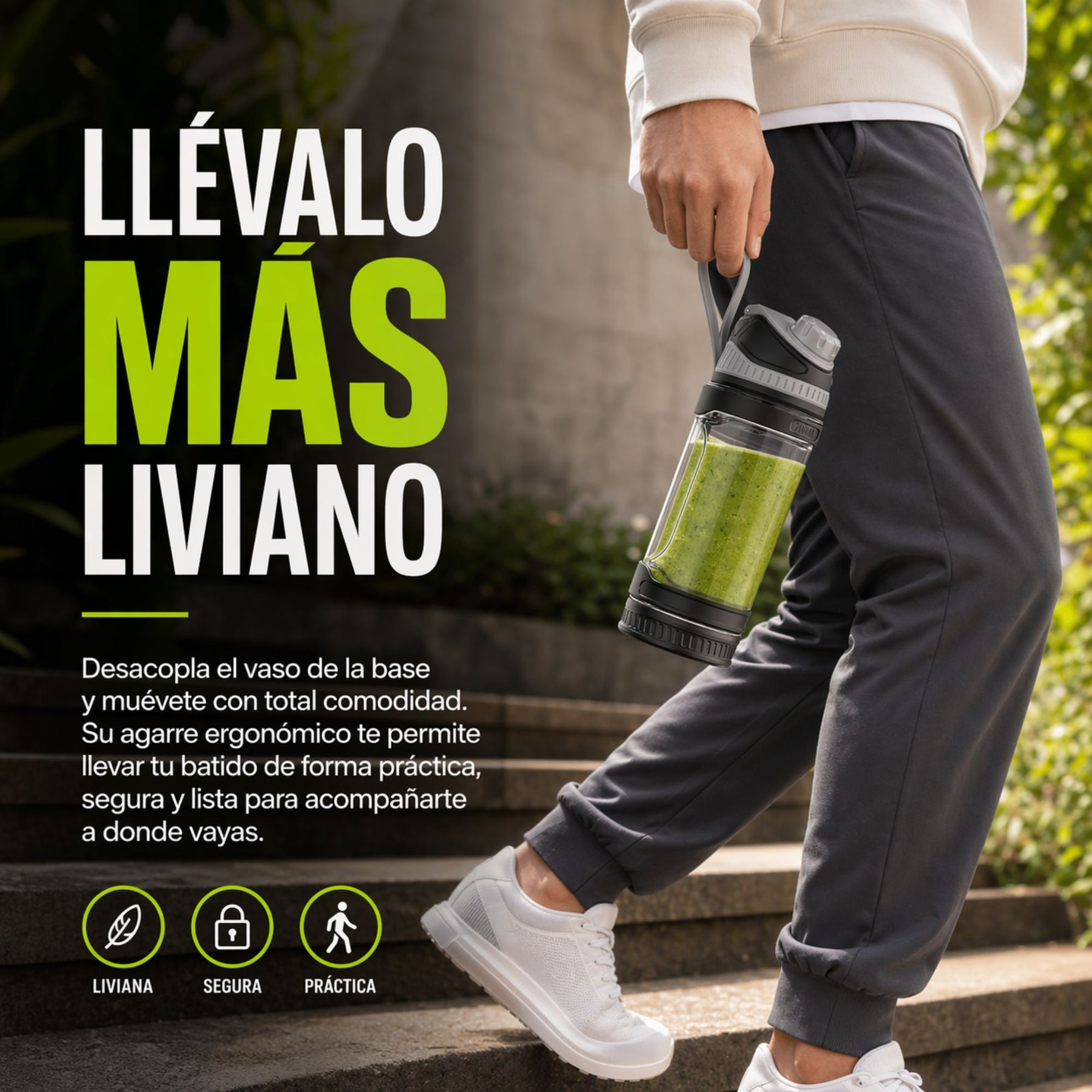 HEWE BLEND GO - Licuadora personal portátil