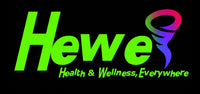 logo, isotipo y frase de la marca hewe en fondo negro, resolución 300, utilizado ara distribución en RRSS