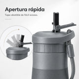 Botella joki 500, calidad premium, apertura rápida, tapa abatible de fácil acceso, botella gris