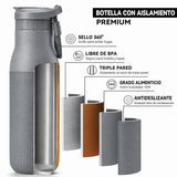 Botella joki 500 gris, calidad premium, aislamiento premium