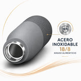 Botella joki 500, Libertad para llevar, calidad premium, acero inoxidable 18/8 grado alimenticio, color gris