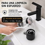 cepillo deepclean lavando el vaso y motor de la licuadora hewe blend go