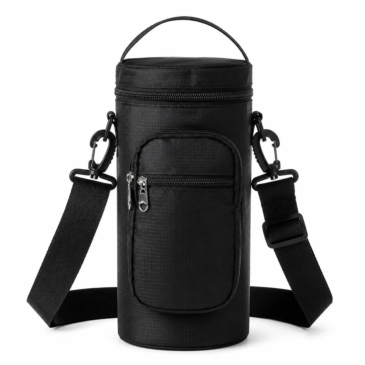 Bolso de transporte Cooler impermeable de material RISTOP para evitar daños en la licuadora cuando se transporta, tiene bolsillos para el celular y las tarjetas.