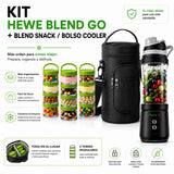 KIT de HEWE BLEND GO + BOLSO COOLER + 3xBLEND SNACK