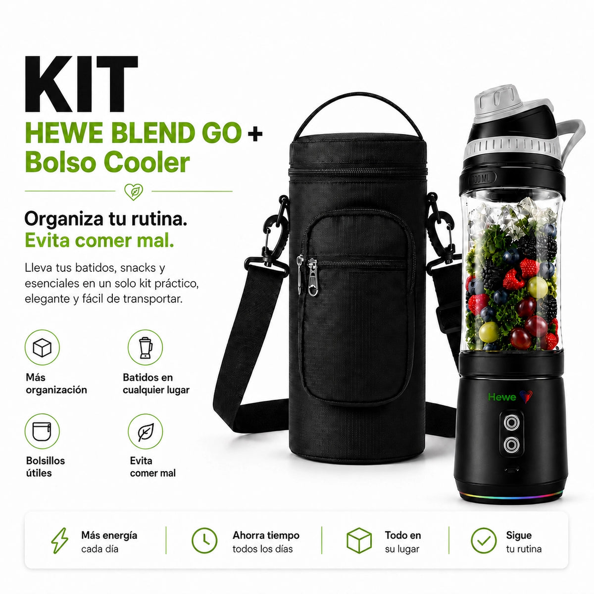 KIT de HEWE BLEND GO + BOLSO COOLER