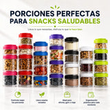 Ejemplo de como porcionar perfectamente diferentes alimentos o cosas con los frascos